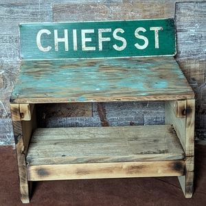 Chiefs St Vintage Look Metal Tin Sign